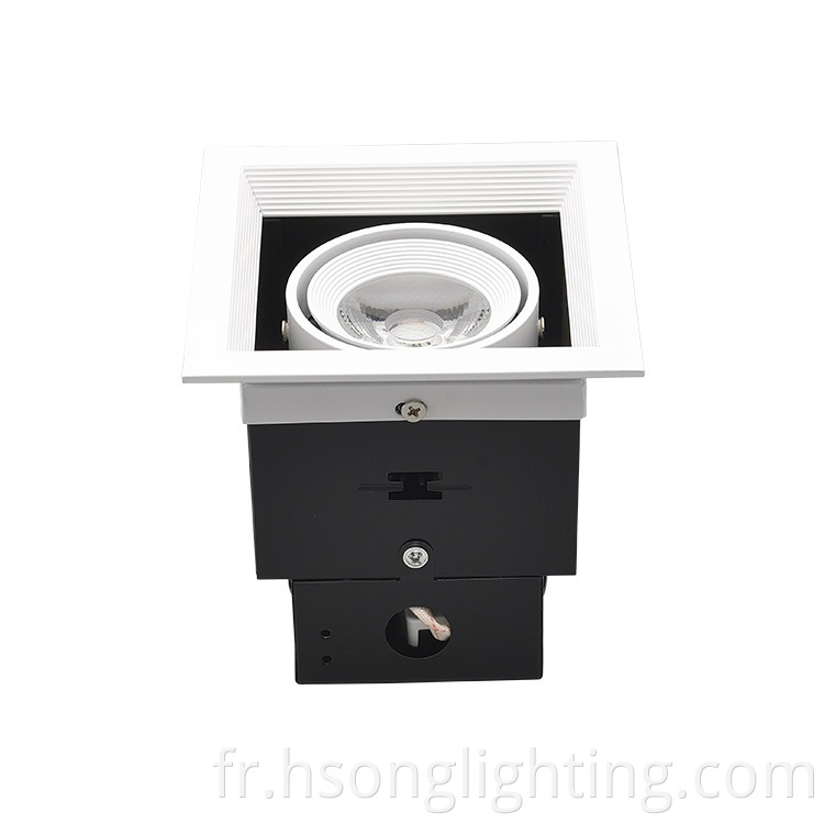 Lumière LED carrée de bonne qualité AR111 230V 10W 20W Downlight